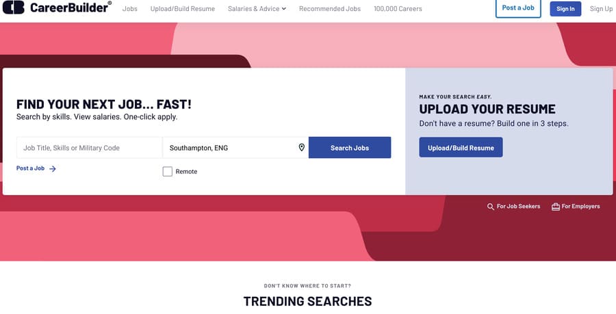 career builder screenshot