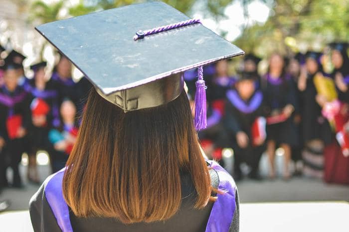 professional writer woman graduating