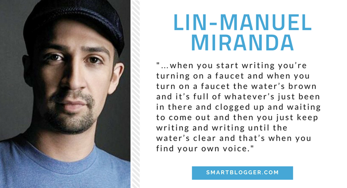 Lin Manuel Miranda - Writing Tips