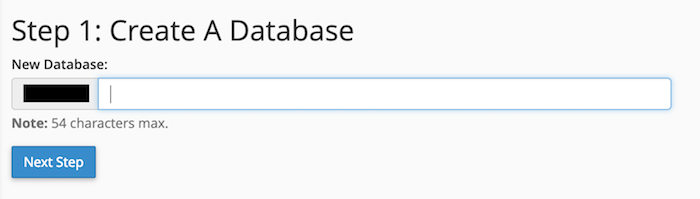 Create a database