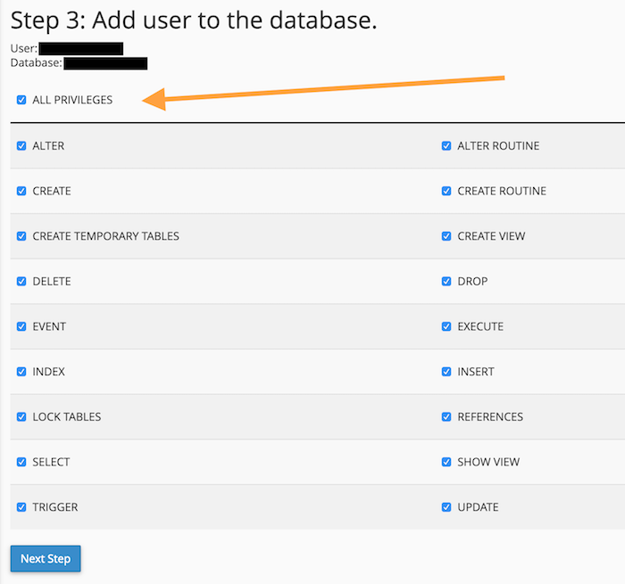 Add User to database