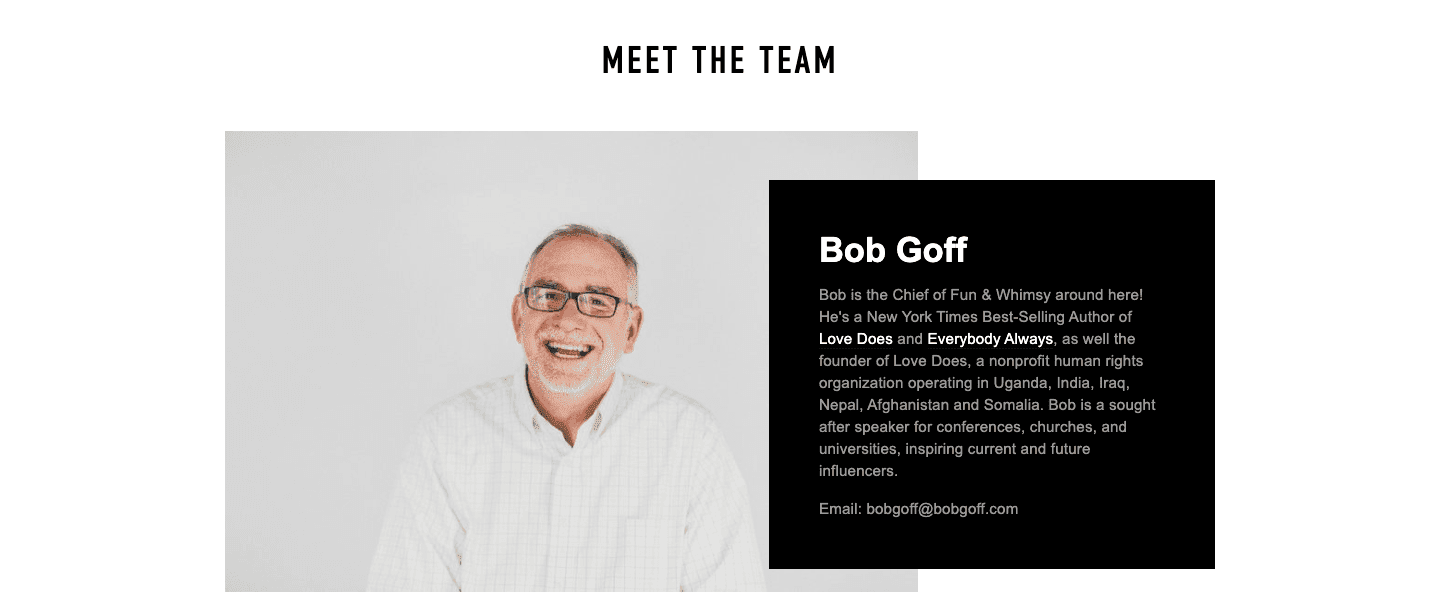 about us bob goff