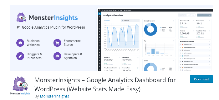 screenshot monster insights homepage