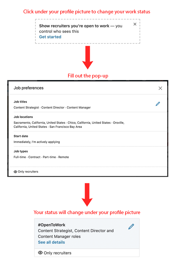 How to show recruiters you’re open to work on LinkedIn