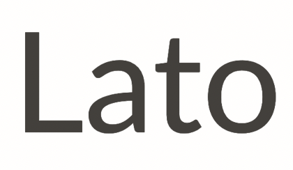 The word Lato written in Lato font